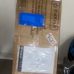 Vintage Play Kitchen Set 