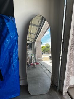 Large gold mirror