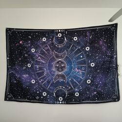 Cosmic Moon Tapestry 85" x 58"