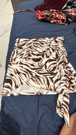 Zebra print skirt