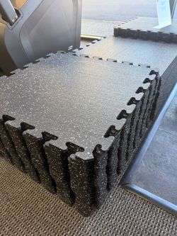 Regupol Gym Flooring 2ft x 2ft - 3/8” thick- interlocking tiles