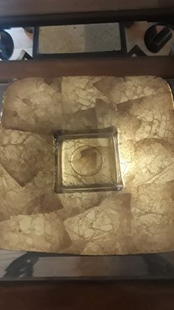 Beautiful 16" square decorative plate