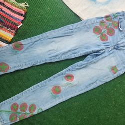 Handpainted Women's American Eagle Jeans
