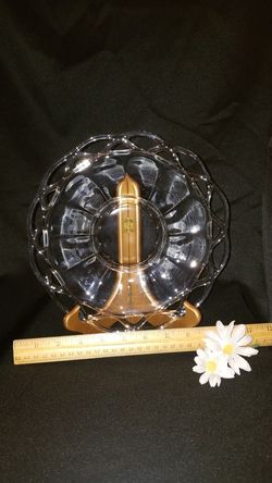 Vintage Crocheted crystal