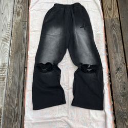 Vertabrae C-7 Matte Black Sweatpants