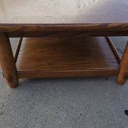 Real Oak End Tables (x2)