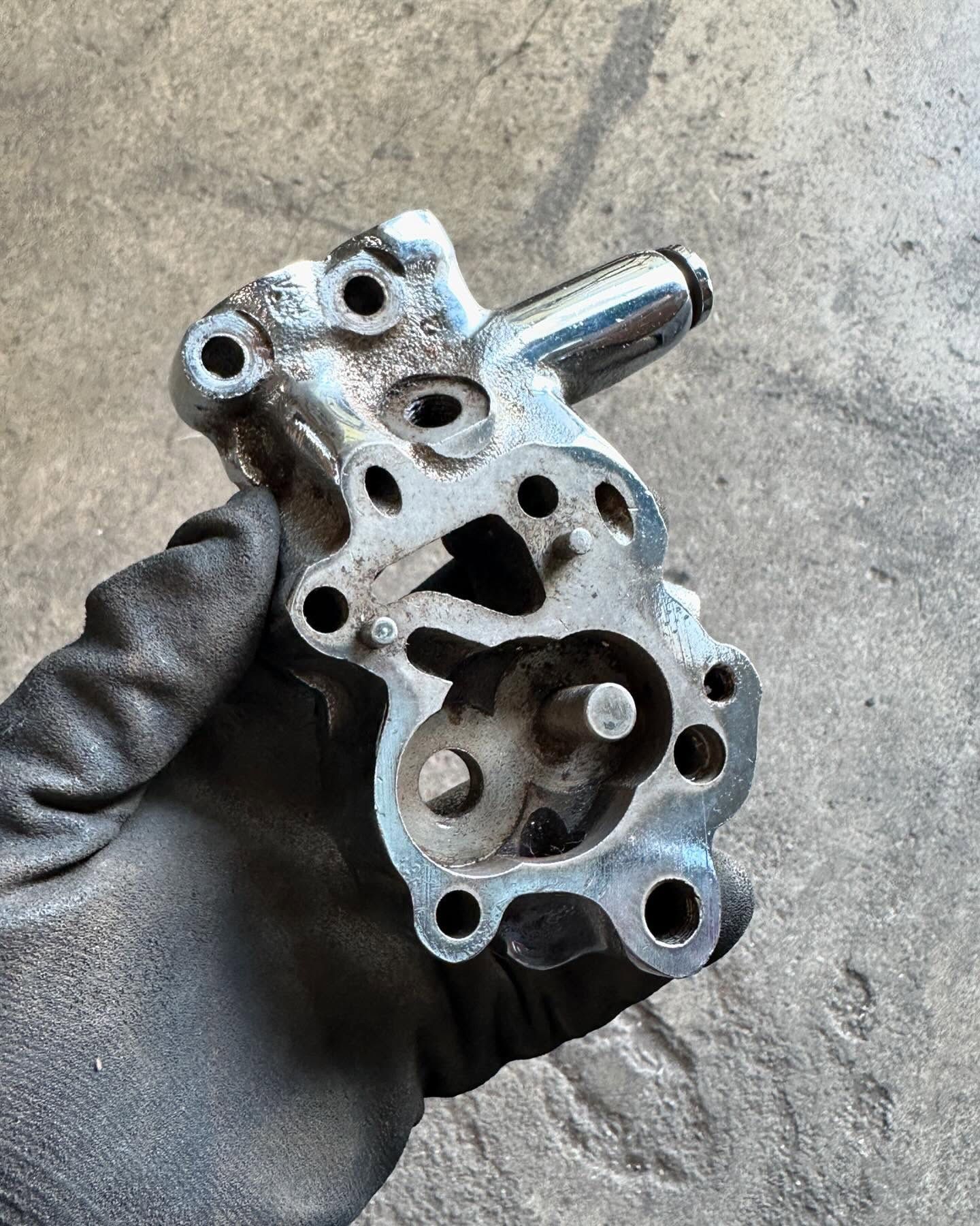 1(contact info removed) Panhead Chrome Oil Pump