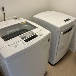 LG Top Load Washer & Electric Dryer Set (2014) – Great Condition