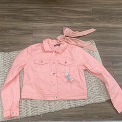 Pink Denium Jacket 