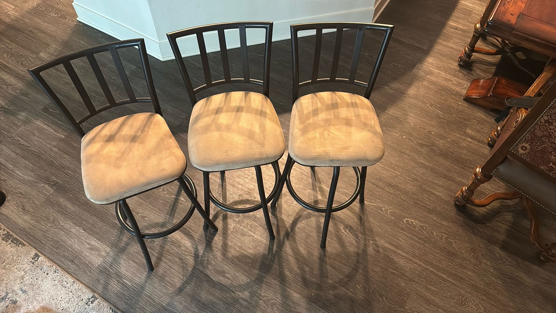 3 Swivel Bar Chairs