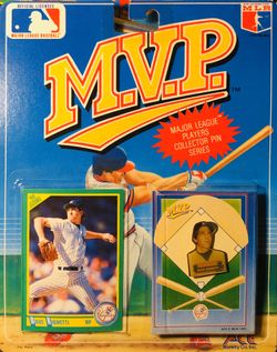 1990 Score MVP Collector Pin Series. DAVE RIGHETTI New York Yankees