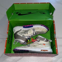 2022 Off-White x Nike Air Force 1 Mid White Size 12.5