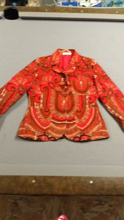 Restocked ~  Isaac Mizrahi Pasley Corderoy  Blazer Size Small