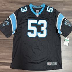 Nike Carolina Panthers Brian Burns #53 NFL Home Black Game Jersey Men’s XL NWT   100% authentic. Brand new with tags. MSRP $130   This product is a Ni