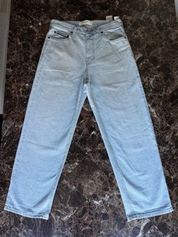 Hollister light blue baggy jean