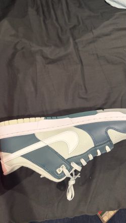 Jungle/ white Nike dunk lows size 13