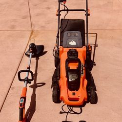 Black & decker trimmer and cordless mower