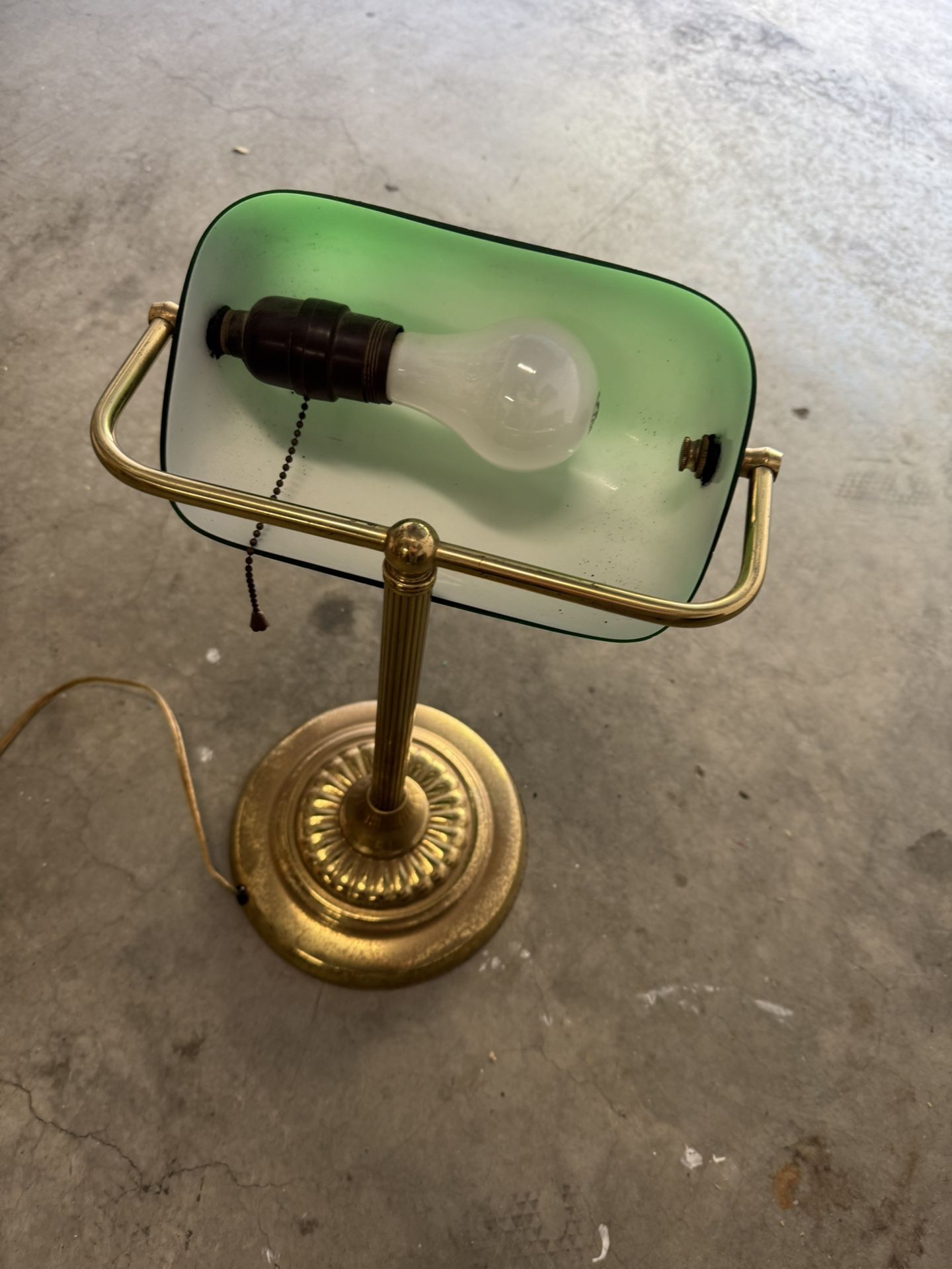 Antique Brass Desk Lamp