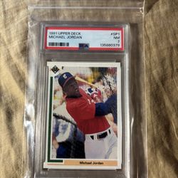 Michael jordan PSA graded 1991 upper deck baseball