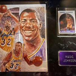 Autographed Magic Johnson