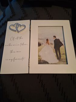 Wedding Sentiment Hinged Photo Frame 4x6