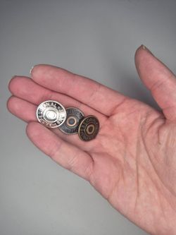 Metal Jean Button Repair Pins Detachable Screw On Waist Tightener Fastener Set