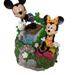 Mickey & Minnie (Disney) 1963 Musical Water Fountain Tested