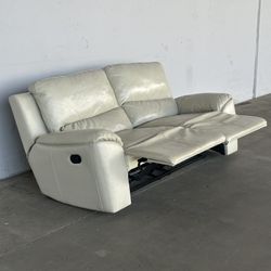 Dual Recliner Leather Sofa -Delivery Available