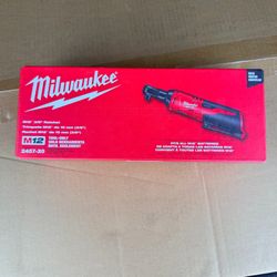 NEW Milwaukee M12 3/8” Cordless Ratchet 2457-20 Tool Only Sealed