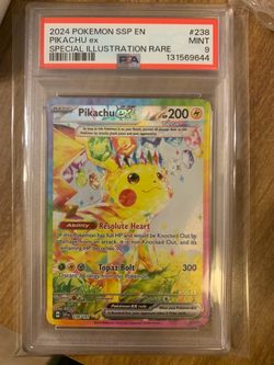 Psa 9 Pikachu from surging sparks