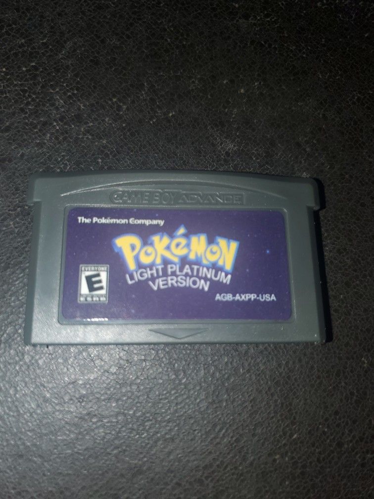 Pokemon Light Platinum GBA Video Game Cartridge Custom ROM Hack Gameboy Advance