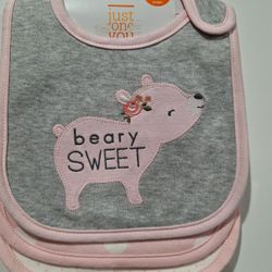 Carter's Pk Teething Bibs Water Resistant 