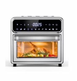 12.7Qt. Stainless Steel Multi-Function Digital Air Fryer Oven With Chromed Mesh Basket, Drip Tray