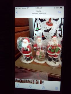 3 santa 7" and big santa 10" the big santa light up