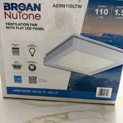 VENTILATION FAN WITH FLAT LED PANEl
