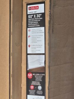 Delta Classic 500 60x30 Right Drain Shower Base