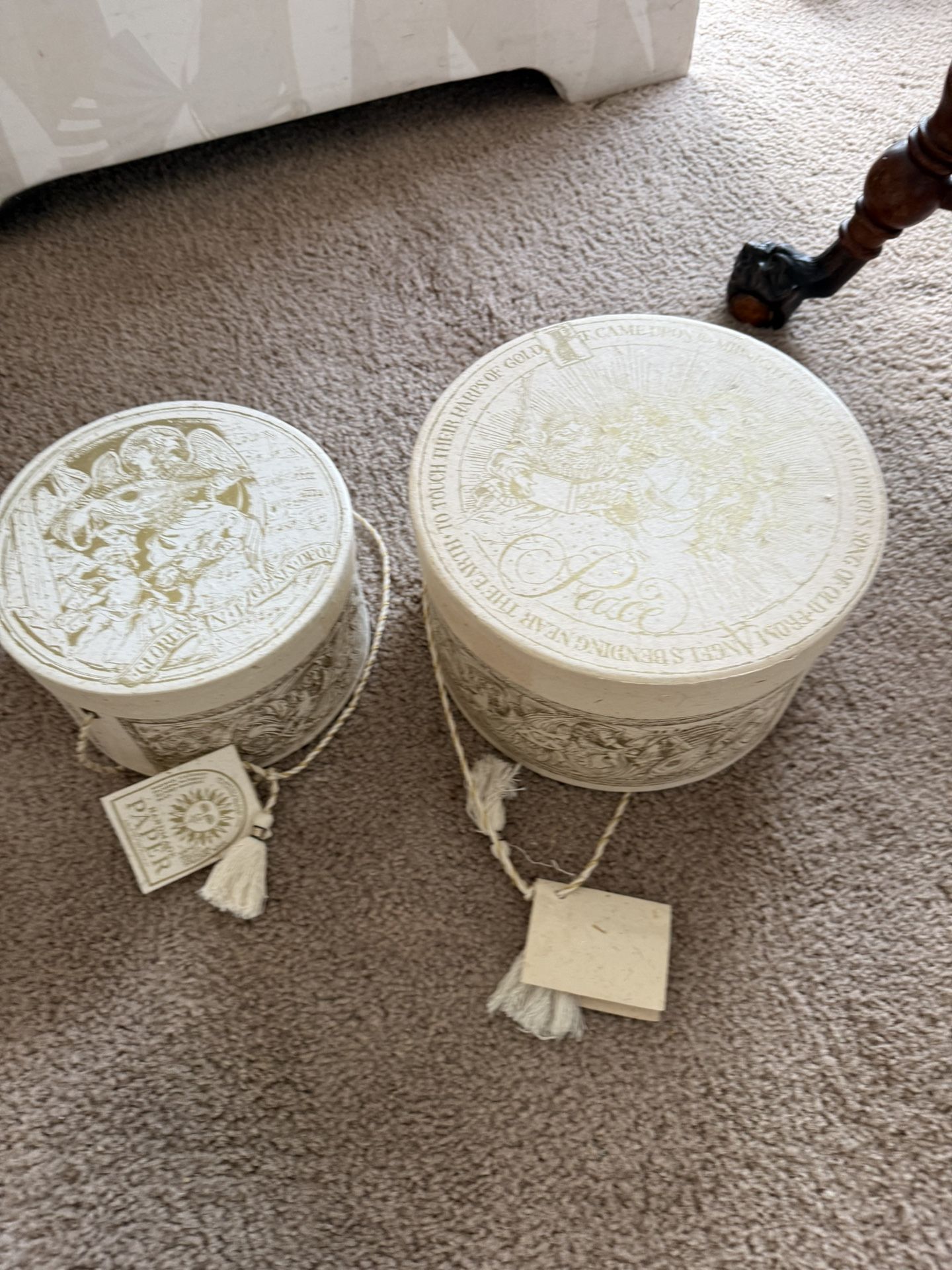 2  New Nestling  Angel Decor Boxes 