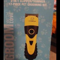2 In 1 Pet Clipper Trimmer 17 Piece Kit