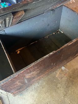 Antique Wooden Trunk Chest