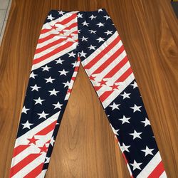 Red White Blue Leggings 