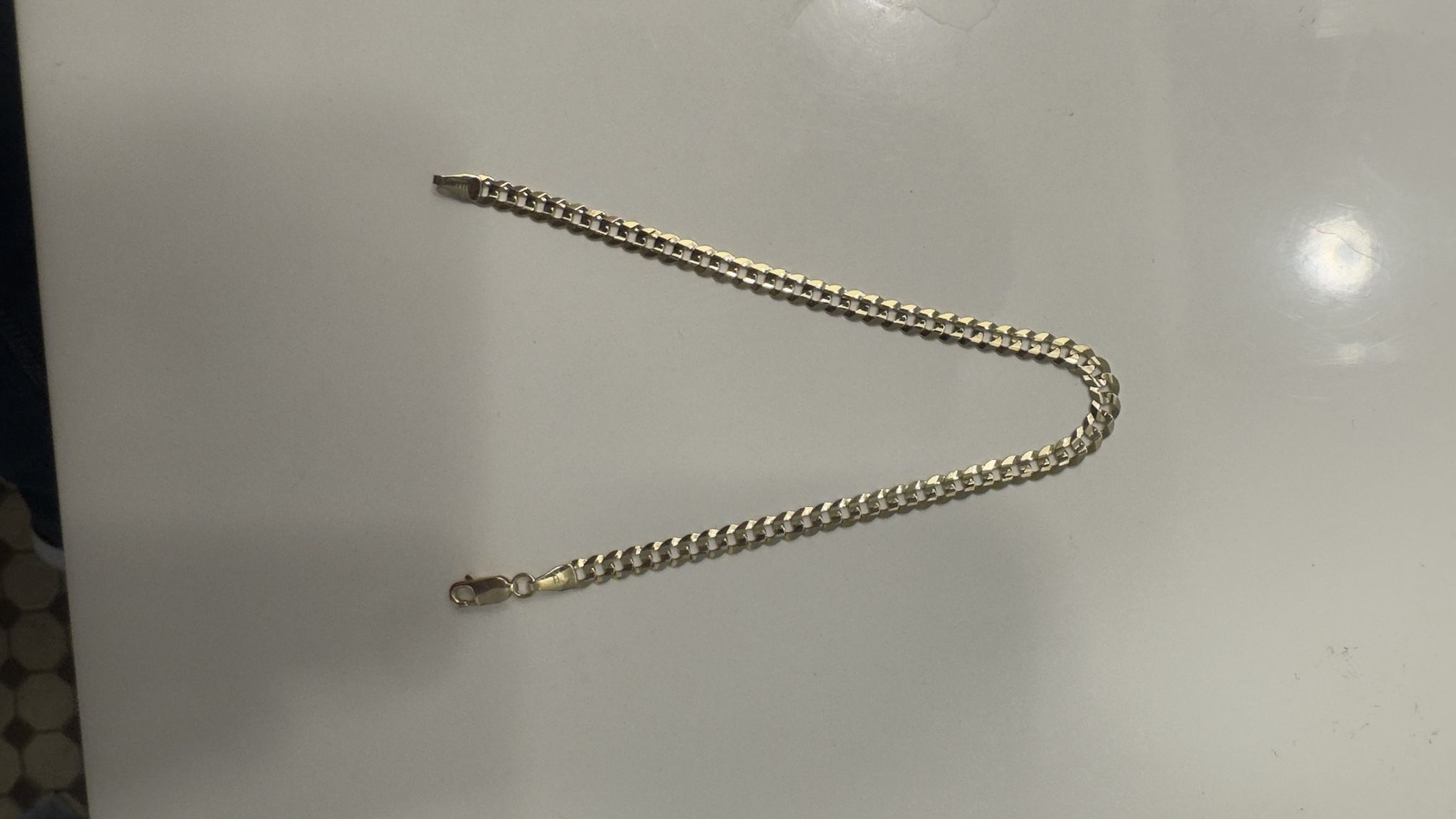 14KT 8” Cuban Bracelet