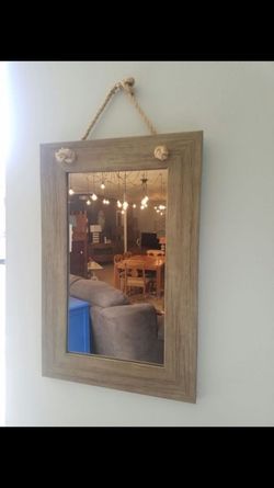 Wooden mirror