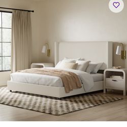 King Size Bed Frame And Head Board 