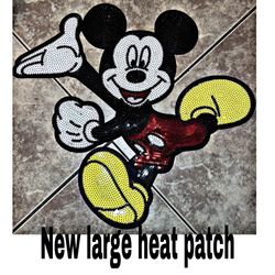New Large Heat Iron Patch Disney Mickey