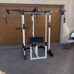 YUKON POWER  WEIGHT RACK W/ CROSS PULL 