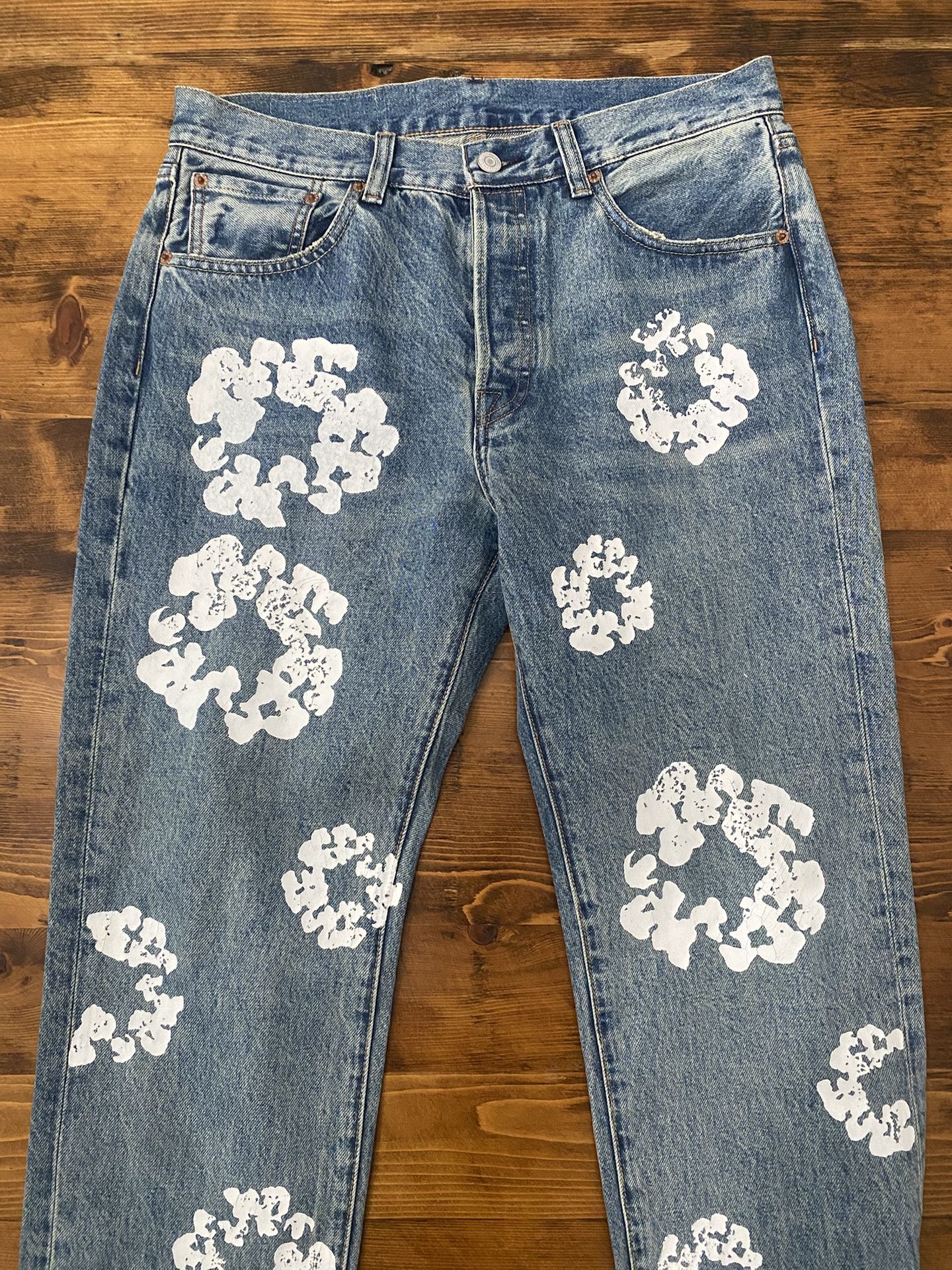 Blue Levi Denim Tear 501s