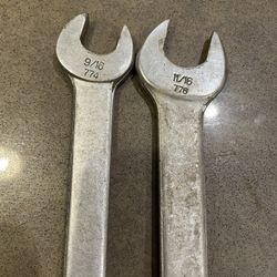 VINTAGE INDESTRO COMBINATION WRENCH 11/16 And 9/16 USA