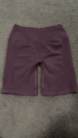 Alphalete Maroon Biker Shorts