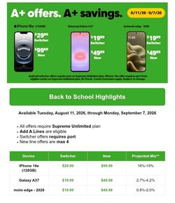 Come get a New Line with Cricket!