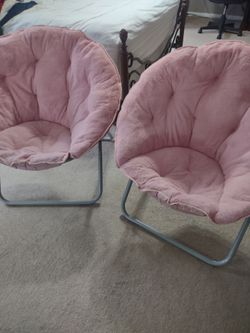 Girls Pink Saucer Chairs